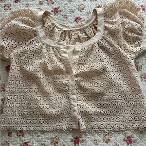 Anthropologie lace blouse